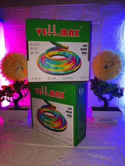 VellMax RGBIC Neon Snake Lights - Smart WiFi & Bluetooth LED Strip | App & Remote Control | Flexible DIY Wall Decor with Mounting Clips